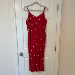LOFT Red polka dot Romper